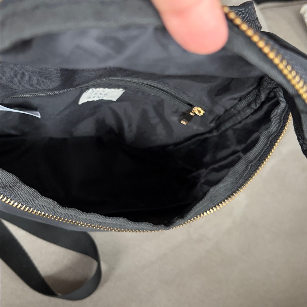 Black Nylon mini Backpack with Gold Zipper A NEW DAY - Picture 8 of 10